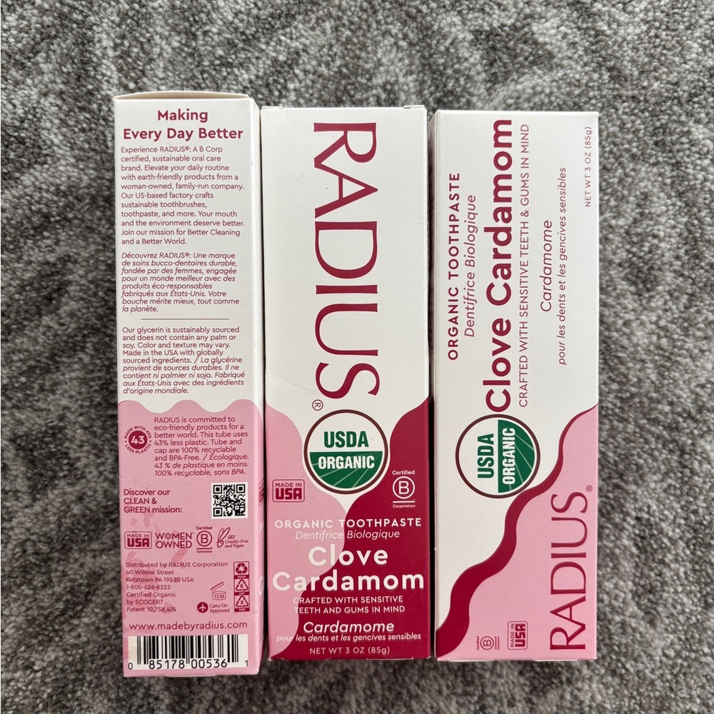 Radius Organic Clove Cardamom Toothpaste